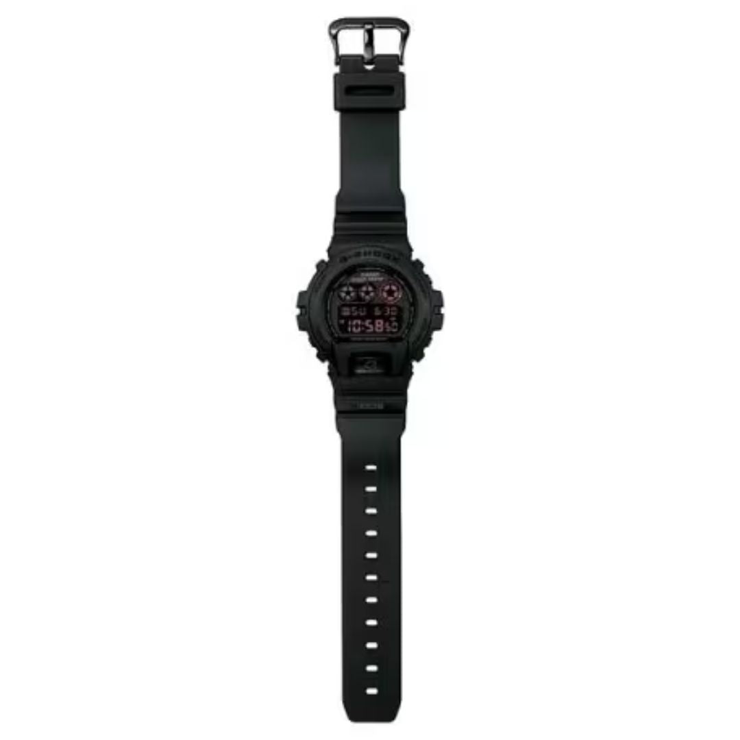 Casio-DW-6900MS-1DR with strap