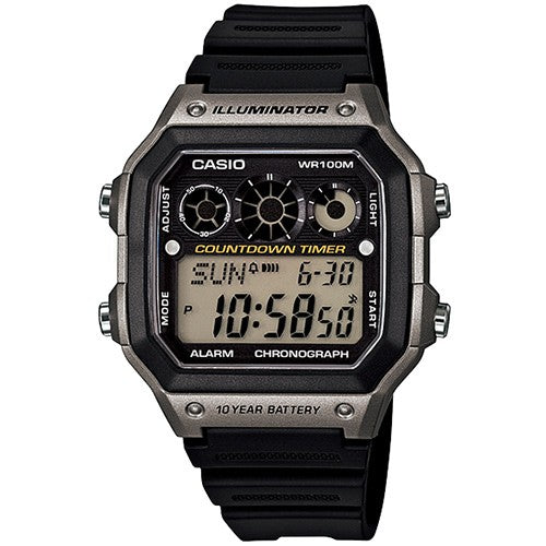 CASIO Men's Illuminator Digital Display Quartz Black Watch #AE-1300WH-8AVDF