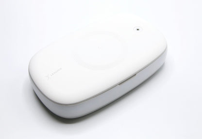 Dimbuyshop Lexuma XGerm mobile phone UV Sanitizer disinfectant phonesoap accessories 多功能手機紫外線消毒器 紫外線消毒 消毒產品 殺滅細菌 手機清潔 clean your phone white in color 白色背景 無線充電