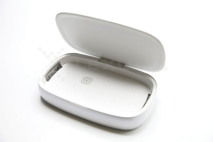 Dimbuyshop Lexuma XGerm mobile phone UV Sanitizer disinfectant phonesoap accessories 多功能手機紫外線消毒器 紫外線消毒 消毒產品 殺滅細菌 手機清潔 clean your phone white in color 大容量内籠