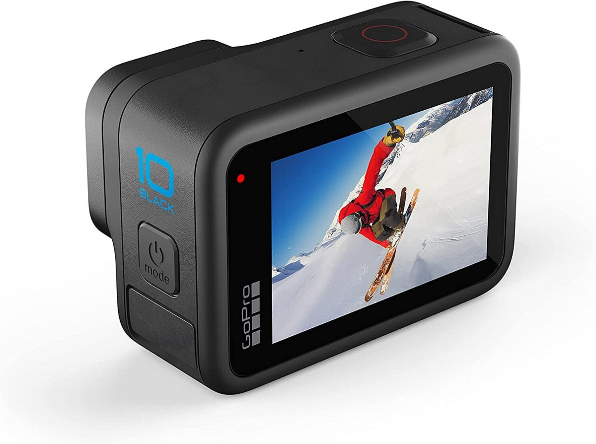 GoPro HERO10 Black - Waterproof Action Camera with Front LCD and Touch Rear Screens｜5.3K 60 Ultra HD Video｜23MP Photos｜1080p Live Streaming - monitor