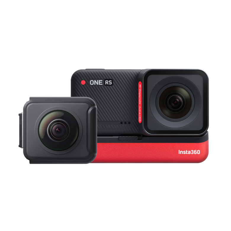 Insta360 ONE RS Interchangeable Lens Action Camera - twin edition - front