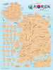 Korea Scratch Travel Map poster decoration- Travel to Korea 韓國旅行刮刮地圖（內附刮刮片）before