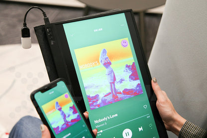 Lexuma XScreen Air - Wireless Portable Monitor 15.6 Ultra Slim 1920x1080 IPS 1080P Full HD with Built-in Battery SmartView Screen Mirroring music