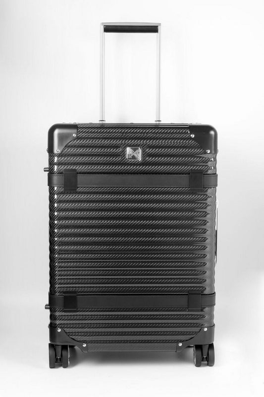 Lanzzo Viking (Black - Carbon Fiber) 22411.24Lanzzo 維京系列黑色碳纖維24吋旅行行李箱 22411.24