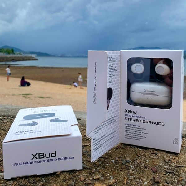 Lexuma XBud True Wireless TWS In-Ear Bluetooth Sports Earbuds earphone headphone  [With Charging Case] - sea