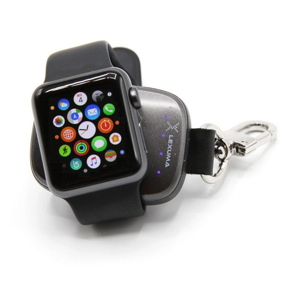 Lexuma XTAG Apple Watch Portable Charger Wireless Charging Travel Charger 辣數碼 dimbuyshop Apple watch series 4 screen protector anti scratch anti-fingerprint tempered glass screen protector film on desk grey present