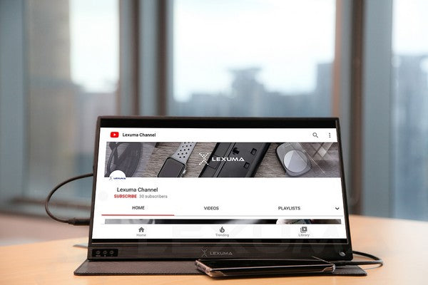 Lexuma XScreen - Portable Monitor 15.6 Touch 1920x1080 XScreen IPS Ultra Slim Type-C HDMI 1080P Full HD USB Powered Lexuma XScreen - 15.6寸IPS超薄便攜觸控螢幕visit website