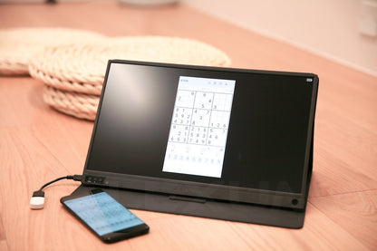 Lexuma XScreen Air - Wireless Portable Monitor 15.6 Ultra Slim 1920x1080 IPS 1080P Full HD with Built-in Battery SmartView Screen Mirroring play games