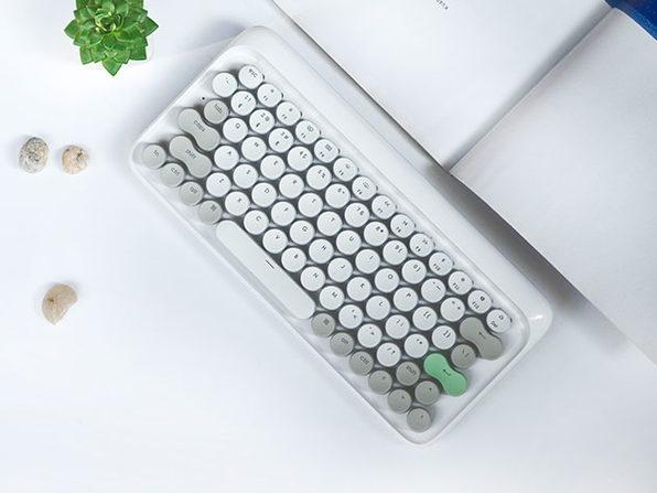 Lofree -Wireless- Mac- Mechanical- Keyboard - Vernal- White -decoration