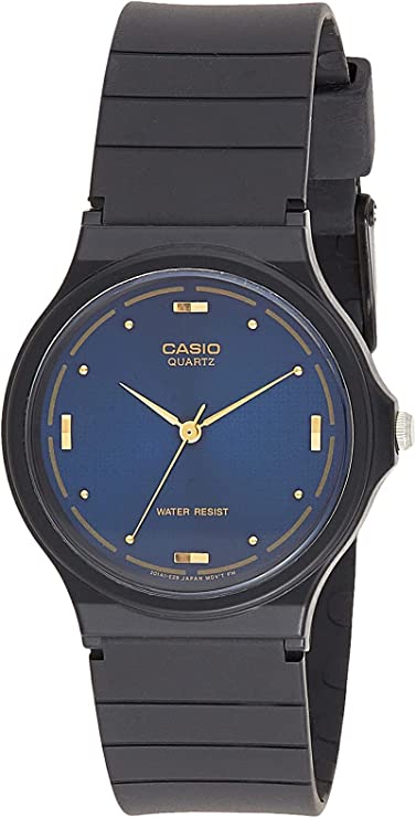 CASIO Enticer Analog Black and Blue Dial Men's Watch #MQ-76-2ALDF