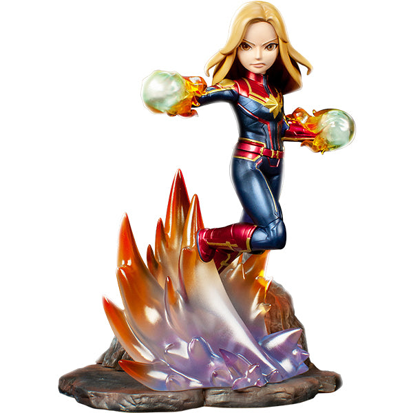漫威復仇者聯盟：Marvel隊長正版模型手辦人偶玩具 Marvel's Avengers: Endgame Premium PVC Captain Marvel official figure toy wave 2 front white background