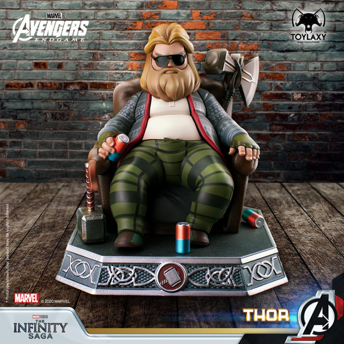 漫威復仇者聯盟：雷神索爾--胖索爾特別版正版模型手辦人偶玩具終局之戰版 Marvel's Avengers: Bro Thor Official Figure Toy square