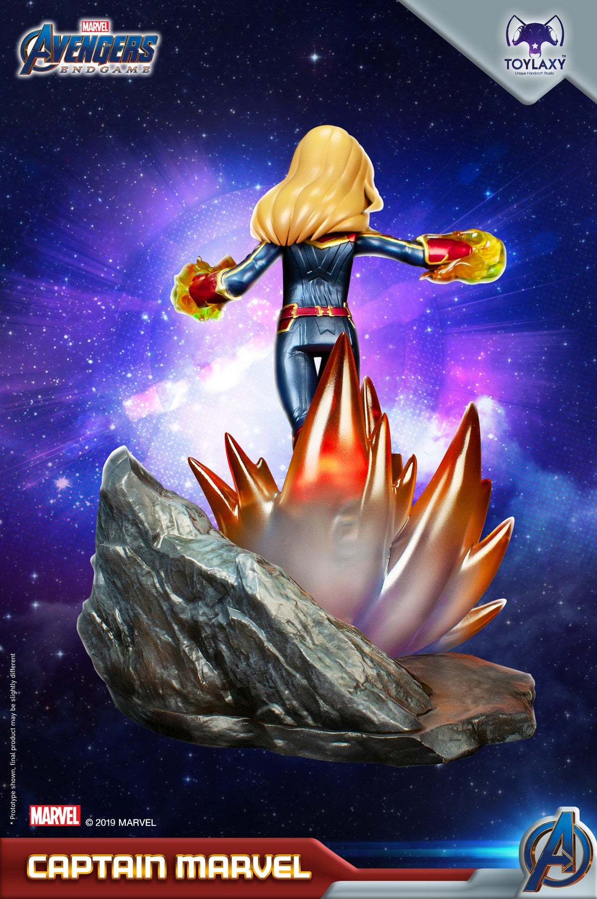 漫威復仇者聯盟：Marvel隊長正版模型手辦人偶玩具 Marvel's Avengers: Endgame Premium PVC Captain Marvel official figure toy wave 2  back