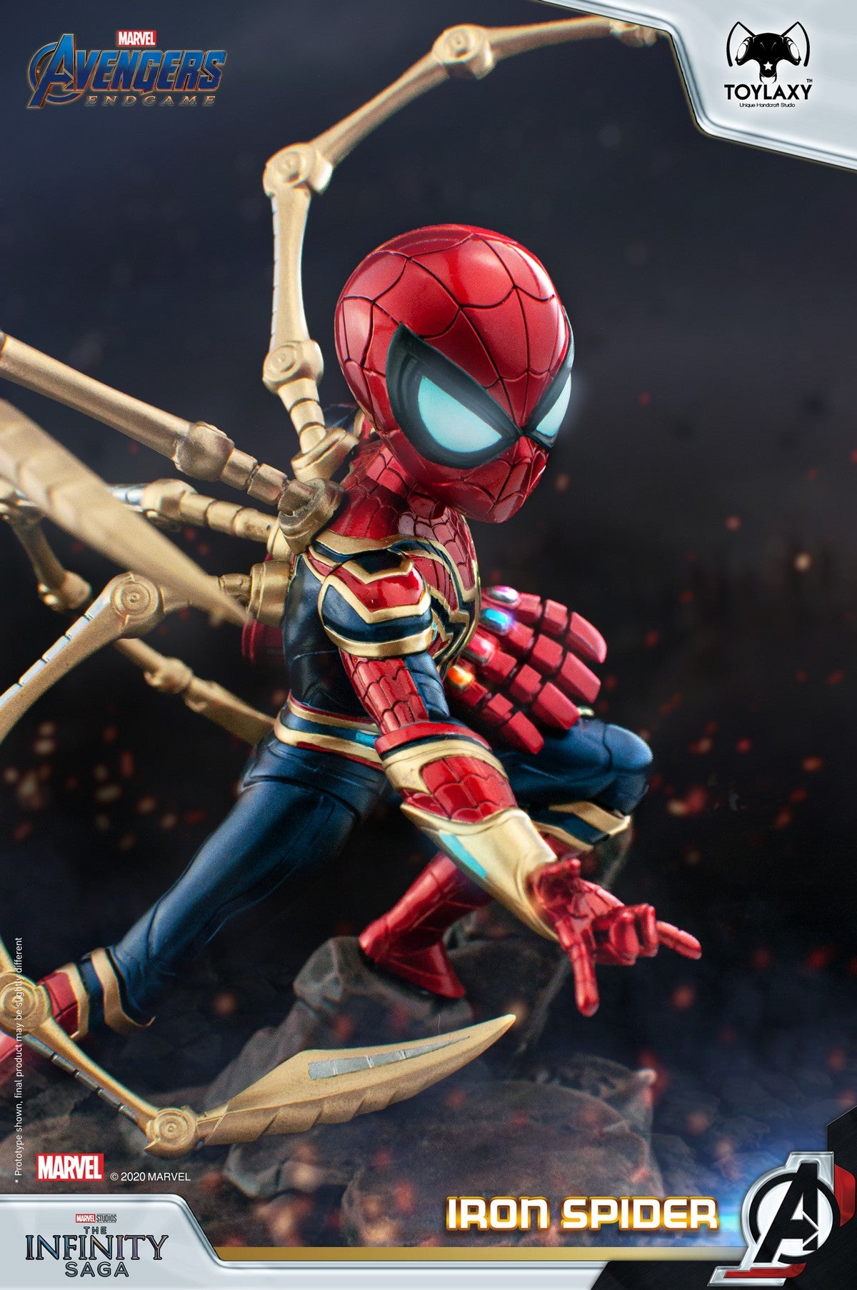漫威復仇者聯盟：蜘蛛俠--鐵甲蜘蛛特別版正版模型手辦人偶玩具終局之戰版 Marvel's Avengers: Iron Spider Spider Man Official Figure Toy power in endgame mini