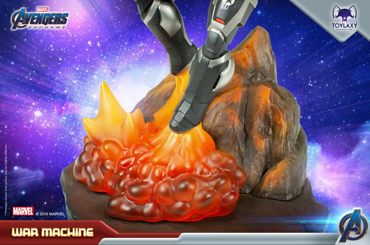 漫威復仇者聯盟：戰爭機器正版模型手辦人偶玩具 Marvel's Avengers: Endgame Premium PVC War Machine official figure toy wave 2 base