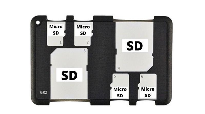 dinbuyshop memory card holder sd card micro sd card collection card