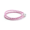 Pandora 590705CMP D1 35cm Moments Double Pink Leather Bracelet women jewellery