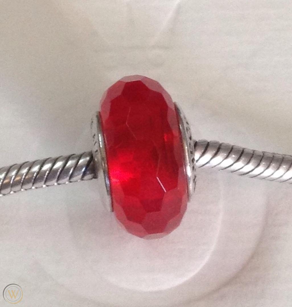 Pandora Red Faceted Murano Charm #791066