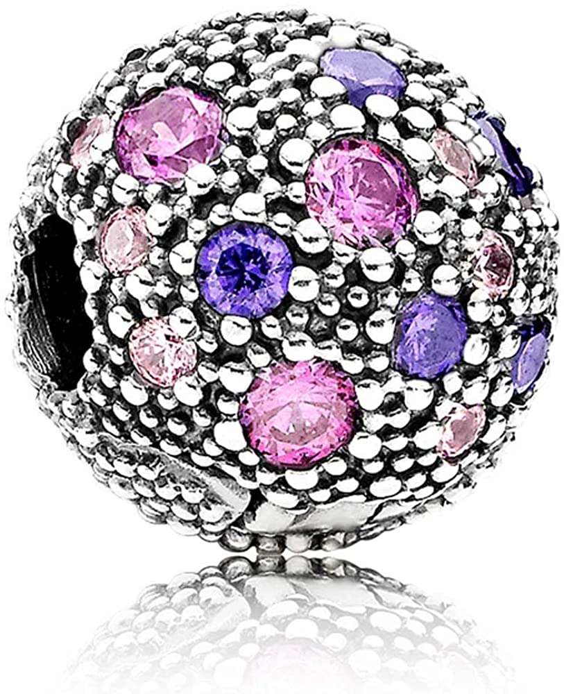 Pandora Fancy Purple Cosmic Stars Clip #791286CFPMX