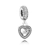 Pandora Mum silver dangle with cubic zirconia #791521CZ