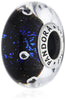 Pandora Midnight Blue Fizzle Murano Charm #791627CZ