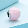 Pandora Opalescent Pink Geometric Facets Charm #791722NOP