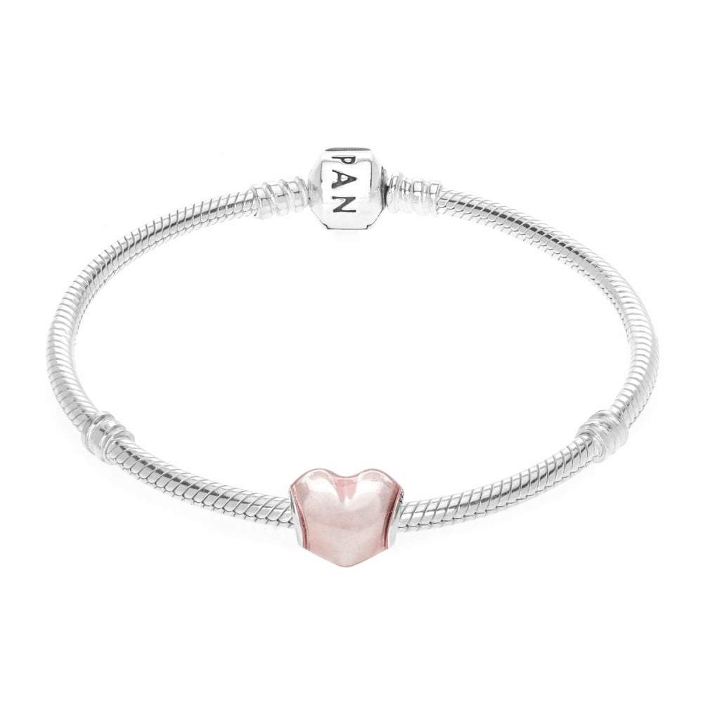 Pandora Glittering Heart Charm #791886EN113