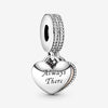 Pandora Always There Heart Dangle Charm #791950CZ