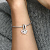 Pandora Always There Heart Dangle Charm #791950CZ