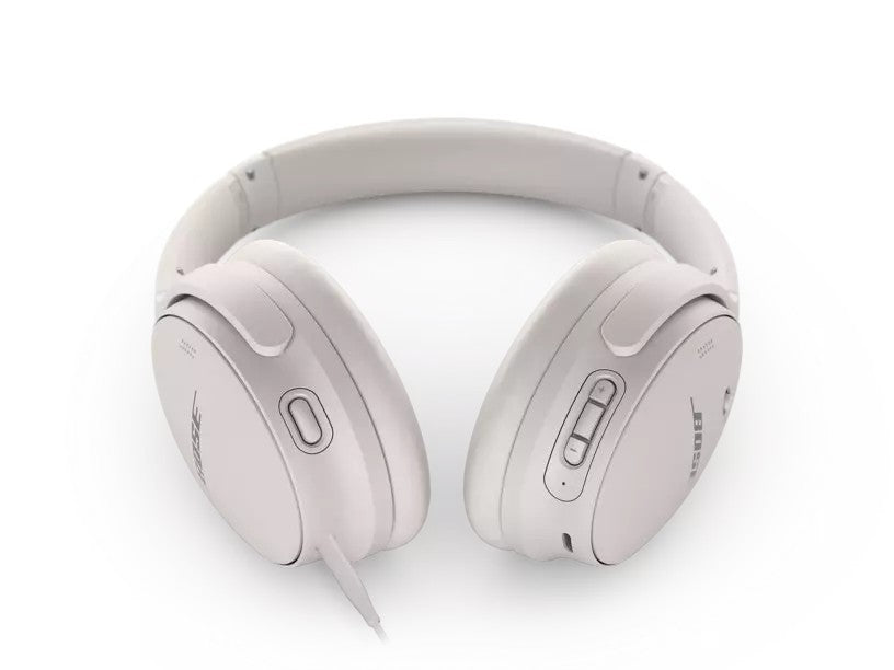 Bose QuietComfort 45 headphones white bottom
