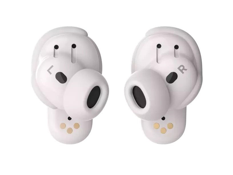 BOSE QuietComfort Earbuds II soapstone top view