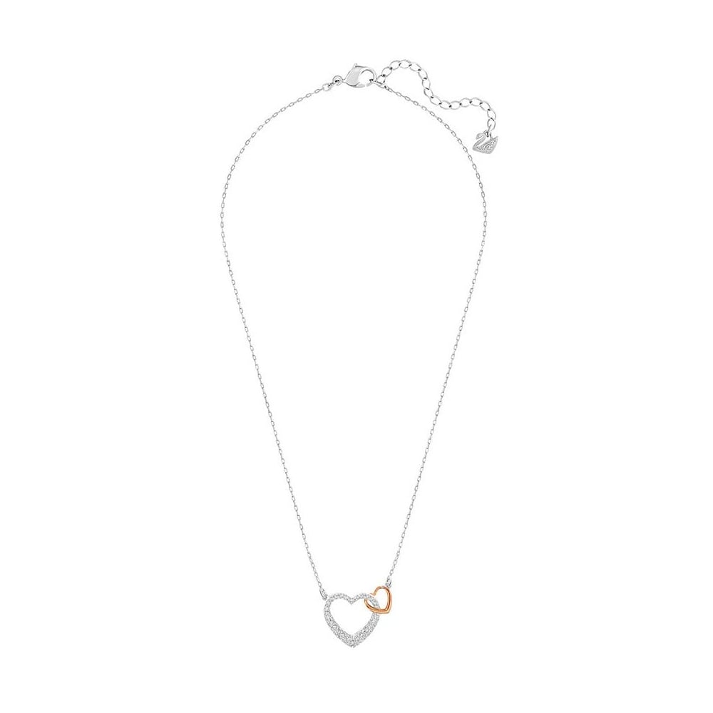 SWAROVSKI Dear Clear Crystal & Rose Gold Small Heart Pendant #5156815