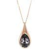 SWAROVSKI玫瑰金和黑色水晶水滴狀吊墜 #5158849 SWAROVSKI Drop Rose Gold & Black Crystal Pendant