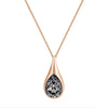 SWAROVSKI玫瑰金和黑色水晶水滴狀吊墜 #5158849 SWAROVSKI Drop Rose Gold & Black Crystal Pendant