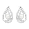 SWAROVSKI Free Pearl Earrings - Rhodium/White #5217718