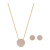 SWAROVSKI Rose Gold Earring and Necklace Fun Set #5227970