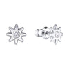 SWAROVSKI SWAROVSKI Fizzy Rhodium & Clear Crystal Earring Jackets stick #5230287