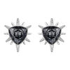 Swarovski Fantastic Grey Crystal & Pearl Rhodium Earrings #5230607