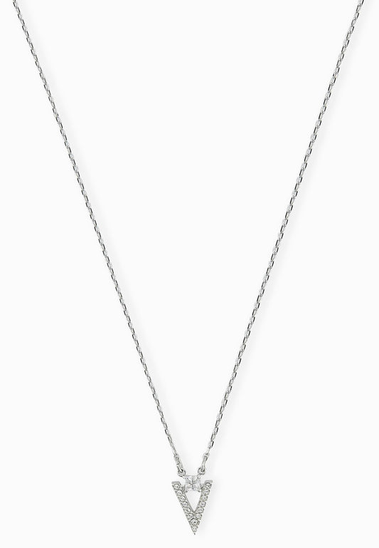 SWAROVSKI Funk Rhodium & Clear Crystal Necklace #5241271
