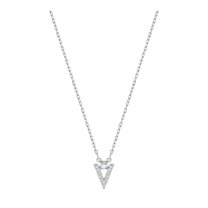 SWAROVSKI Funk Rhodium & Clear Crystal Necklace #5241271
