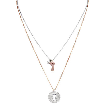 SWAROVSKI Crystal Wishes Key Pendant Set - Pink #5272240