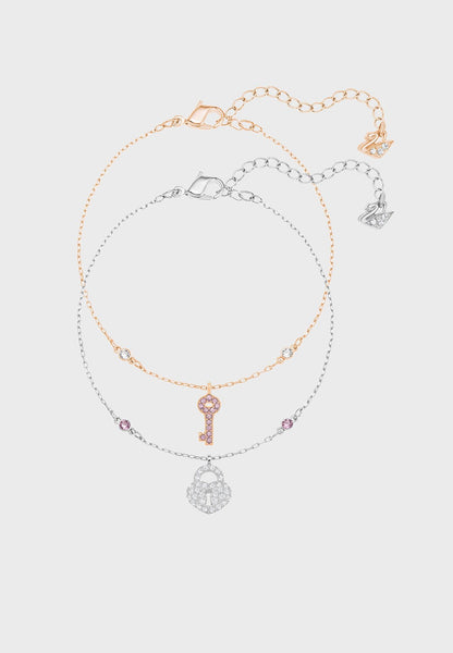 SWAROVSKI Crystal Wishes Lock and Key Bracelet Set #5272251