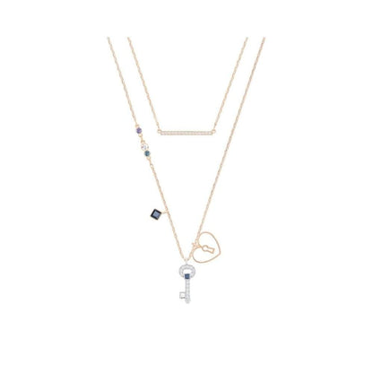SWAROVSKI Glowing Key Necklace - Blue #5273295