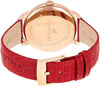 SWAROVSKI crystalline hours 2000 crystal red leather watch #5295380