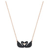 SWAROVSKI Black Iconic Swan necklace #5296468