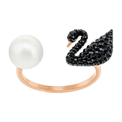 SWAROVSKI Iconic Swan Open Ring Size 58 #5296472