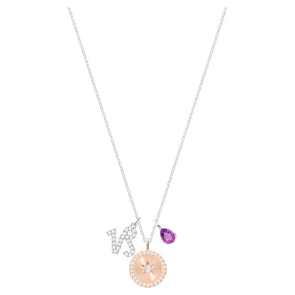 SWAROVSKI Zodiac Pendant Capricorn Purple Rhodium Plating #5349216