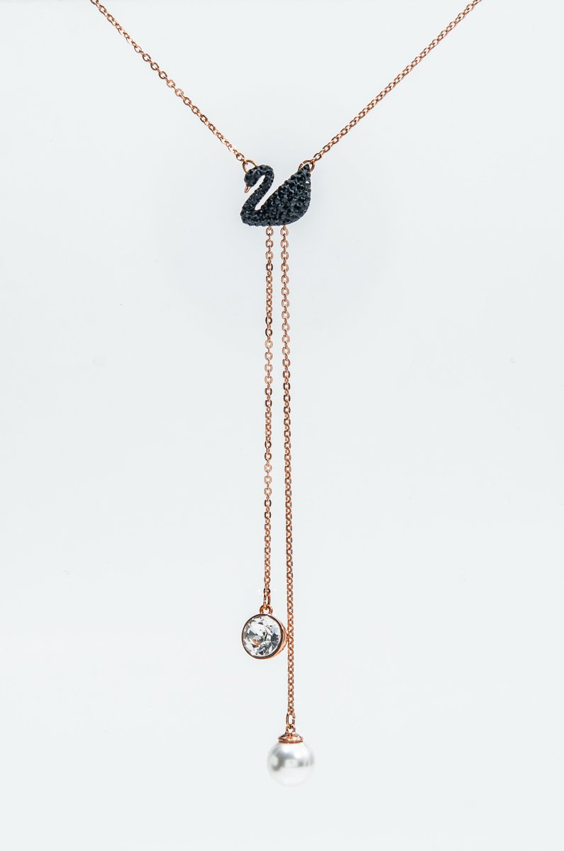 SWAROVSKI Iconic Swan Y Necklace #5351806