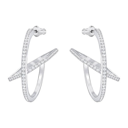 SWAROVSKI Hoop Fever Pierced Earrings #5352009